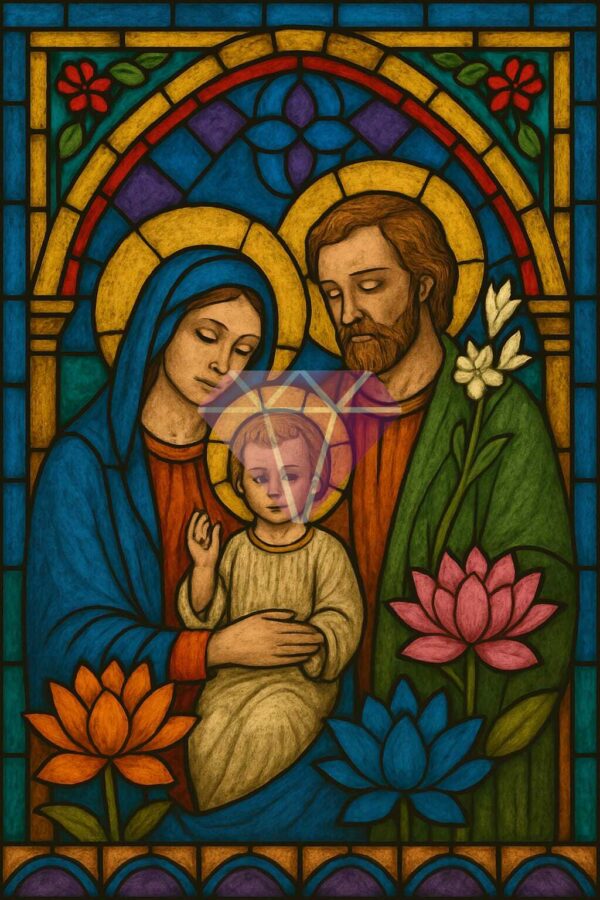 ⛪ Stained Glass Nativity