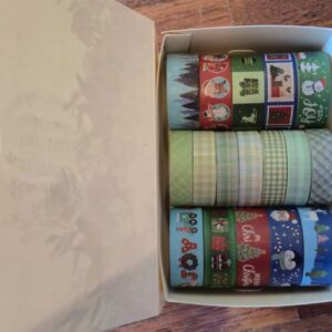 Caixa com 17 washi tapes
