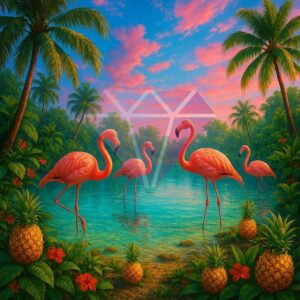 🦩Pineapple Flamingo Oasis