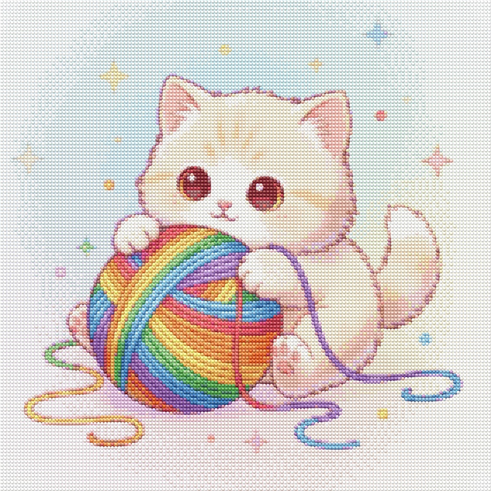 Whiskers & Rainbow Yarn - Image 2