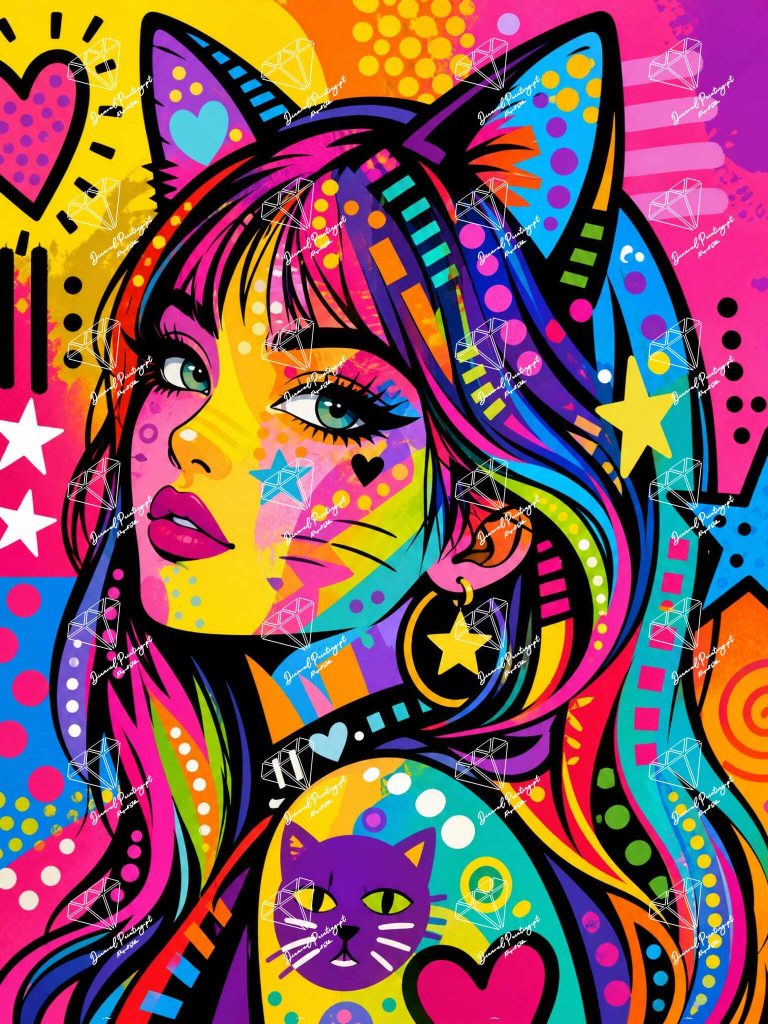 Pop Art Kitty Dreams
